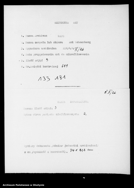 image.from.unit.number "Abschrift des Rescripts an Albrecht X-oph Finckenstein, rechtzeitig mit Bericht im Streit um die Schönbergsche Amtsadministration einzukommen, da von Kalnein um ihre Übergabe an Schaken von Wittenau bittet"