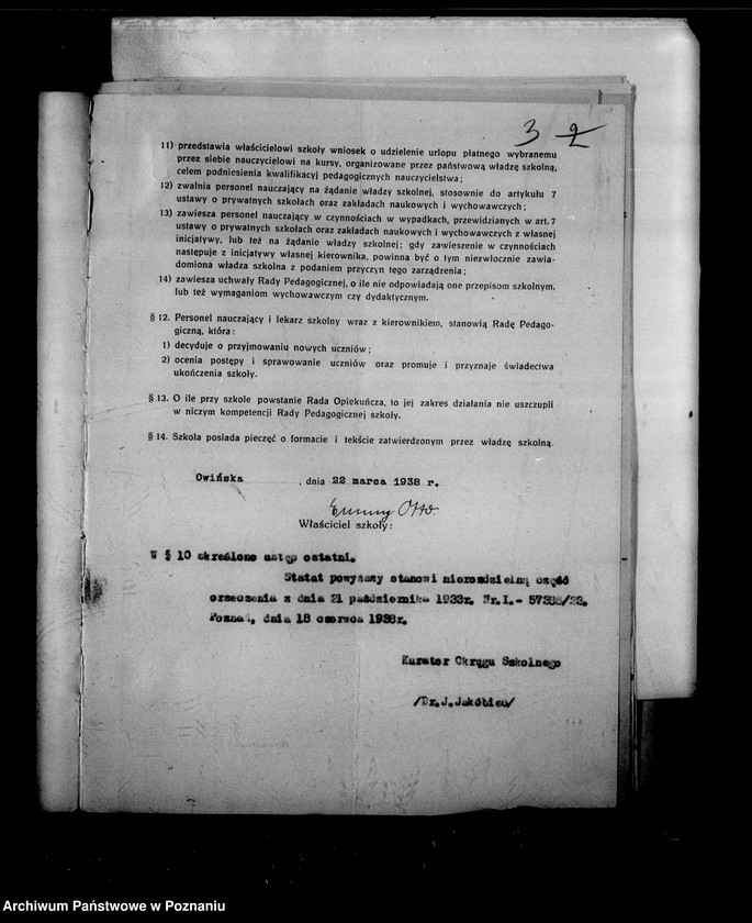 Obraz 7 z jednostki "Prywatna Szkoła Powszechna z niemieckim językiem nauczania Owińska powiat Poznański"