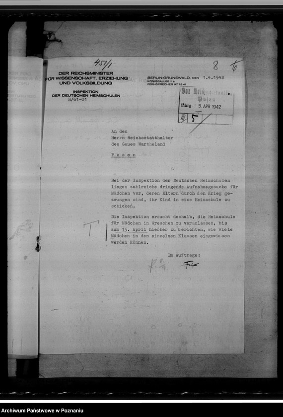 Obraz 13 z jednostki "Oberschule Wreschen (Września)"