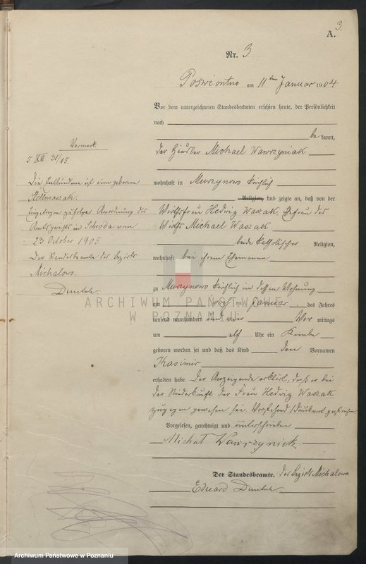 Obraz 6 z jednostki "Geburts-Haupt-Register"
