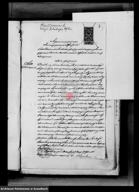 image.from.unit.number "Dokumenty k aktam brakosočetavšichsja Serejskago Rimsko-Katoličeskago prichoda za 1894 god"