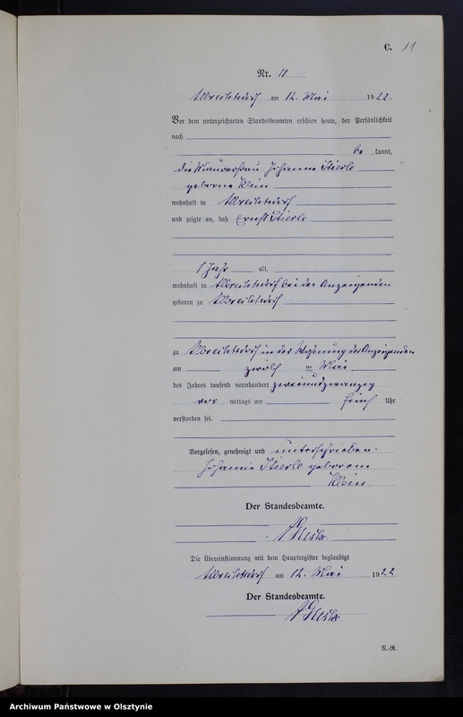 image.from.unit.number "Sterbe-Neben-Register Nr 1 - 24 [ Księga zgonów - wtóropis ]"