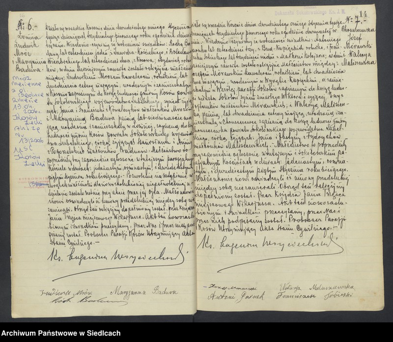 Obraz 17 z jednostki "Akta małżeństw - unikat [Wpisy zaczynają się od aktu nr 39 z dnia 15 października 1930 roku, zakończono na akcie nr 70 z dnia 16 października 1935 roku]"