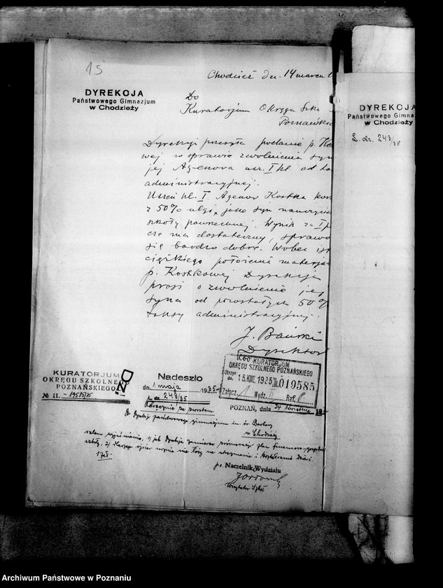 Obraz 19 z jednostki "Państwowe Gimnazjum imienia świętej Barbary - Chodzież"