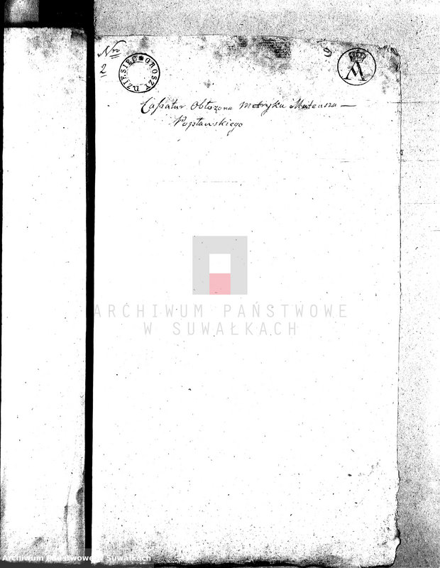 image.from.unit.number "Dowody do Akt Małżeństwa Gminy Wigierskiey od dnia 1 Maja 1810 Roku do dnia ostatniego kwietnia 1811 Roku."