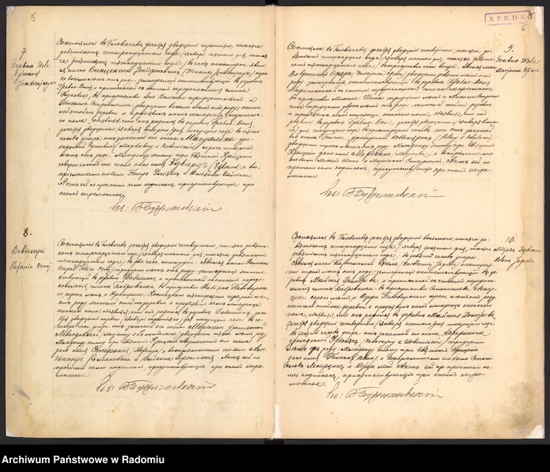 image.from.unit.number "Urząd Stanu Cywilnego w Głowaczowie Akta urodzeń, małżeństw, zgonów 1915 rok"