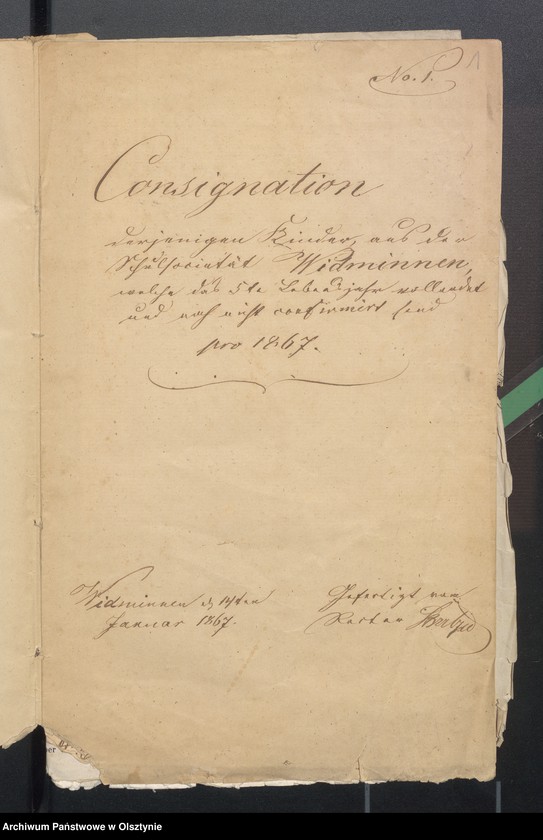 image.from.unit.number "Beläge zur Widminnschen Schulkasse"