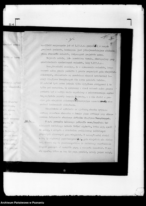 Obraz 8 z jednostki "/Protokół z doraźnego zjazdu starostów odbytego 3 II 1934 r./"