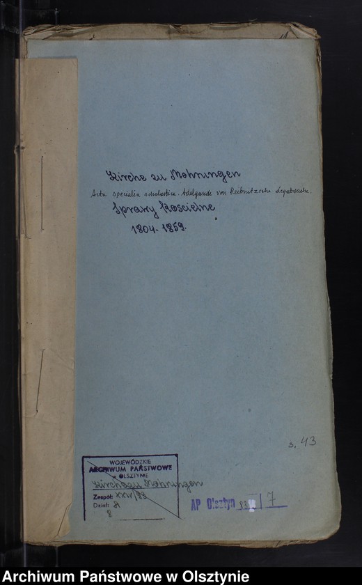 image.from.unit.number "Acta specialia scholastica. Adergunde von Reibnitzsche LegatSache"