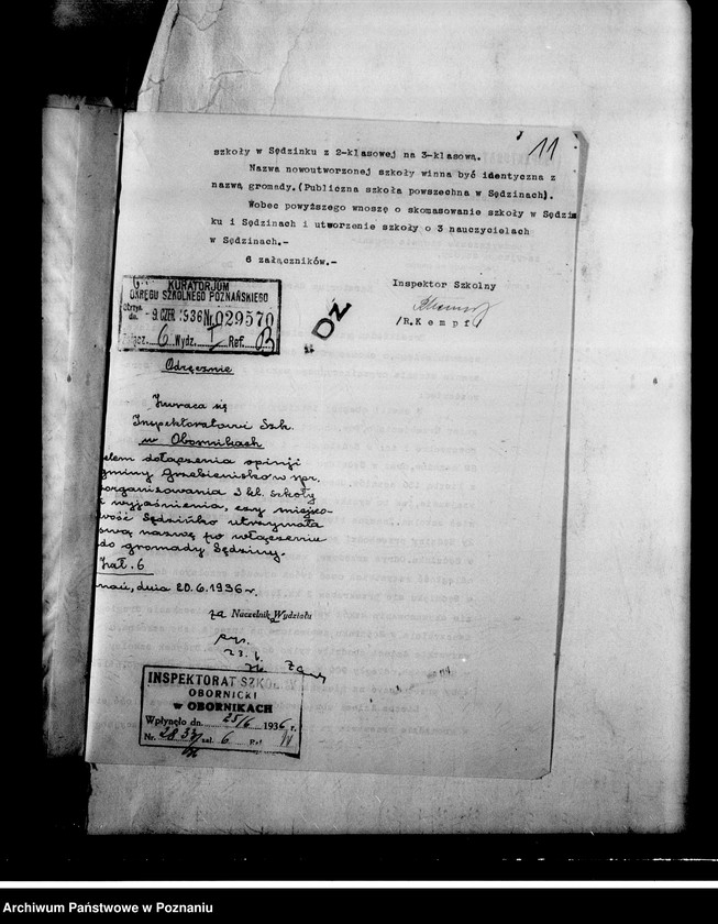 Obraz 14 z jednostki "Szkoła Powszechna- Sędzin, powiat Szamotuły"