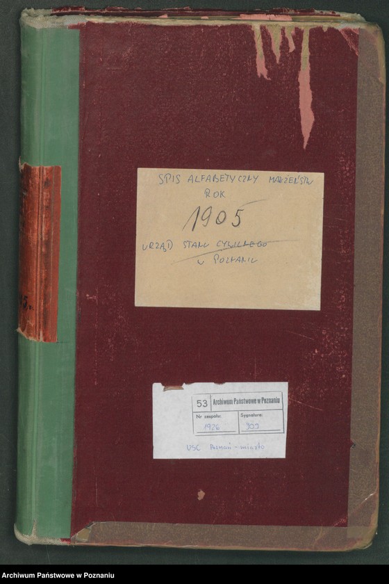 Obraz 2 z jednostki "Spis alfabetyczny małżeństw"