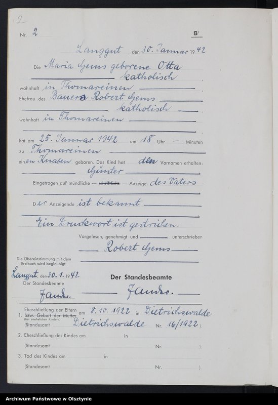 image.from.unit.number "Geburtenbuch/Zweitbuch/ Nr 1 - 18"