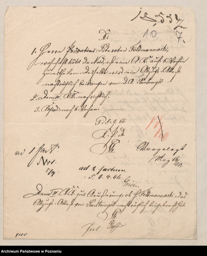 Obraz 16 z jednostki "A. betr. Privatgelehrter Hieronimus Feldmanowski aus Konin, Kreis Buk"