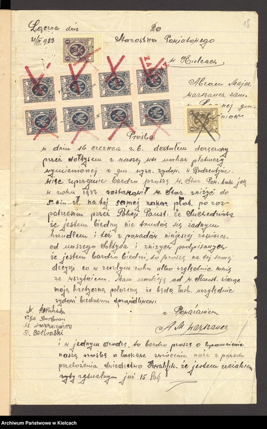 Obraz 20 z jednostki "[Odwołanie od wymiaru składki na rzecz gminy wyznaniowej żydowskiej w Bodzentynie]"