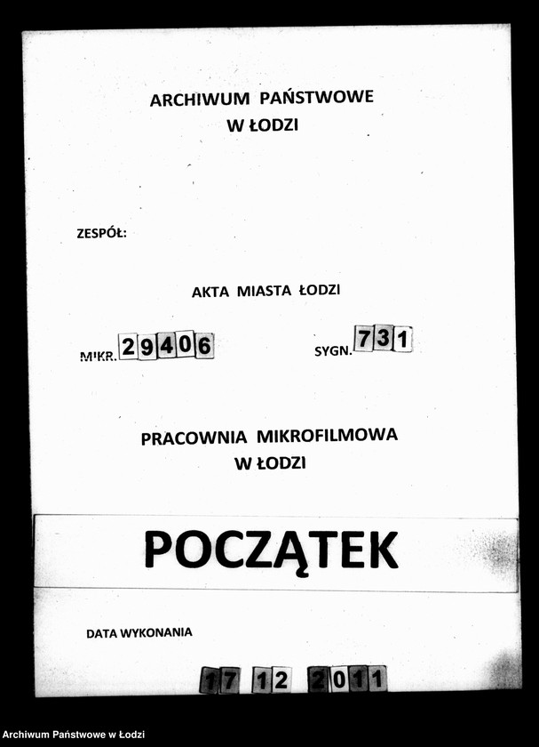 Obraz 1 z jednostki "Kontrolla osób chrześcijan za czasowymi paszportami przebywających w mieście Łodzi w roku 1853"