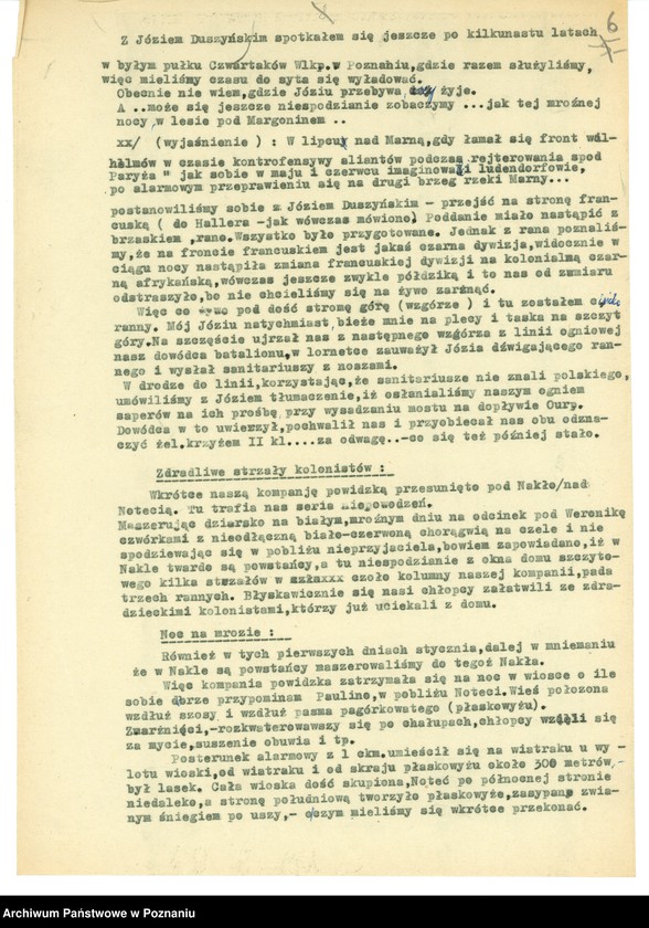 Obraz 18 z jednostki "Relacje i wspomnienia dotyczące powstania wielkopolskiego: 1. Powidz, powiat Gniezno, województwo poznańskie, 2. Przemęt, powiat Wolsztyn, województwo poznańskie."