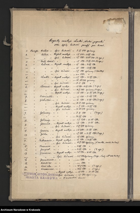 image.from.unit.number "Spisy ludności województwa krakowskiego z lat 1790-1791: II. Parafie powiatu krakowskiego na litery A-K"