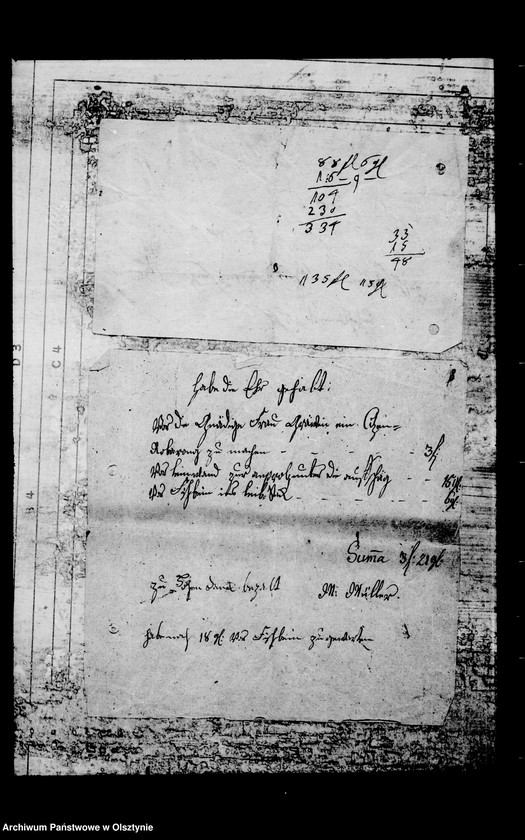 image.from.unit.number "/Schmiede-, Schlosser- u. a. Rechnungen für die Witwe Louisa Maria Gfin Lehndorff geb. v. Wallenrodt/"