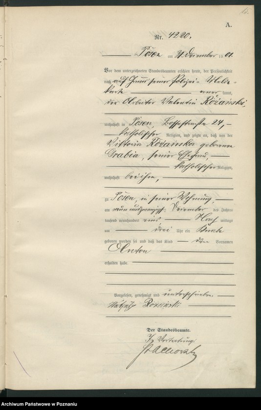 Obraz 18 z jednostki "[Księga urodzeń t. VIII]"