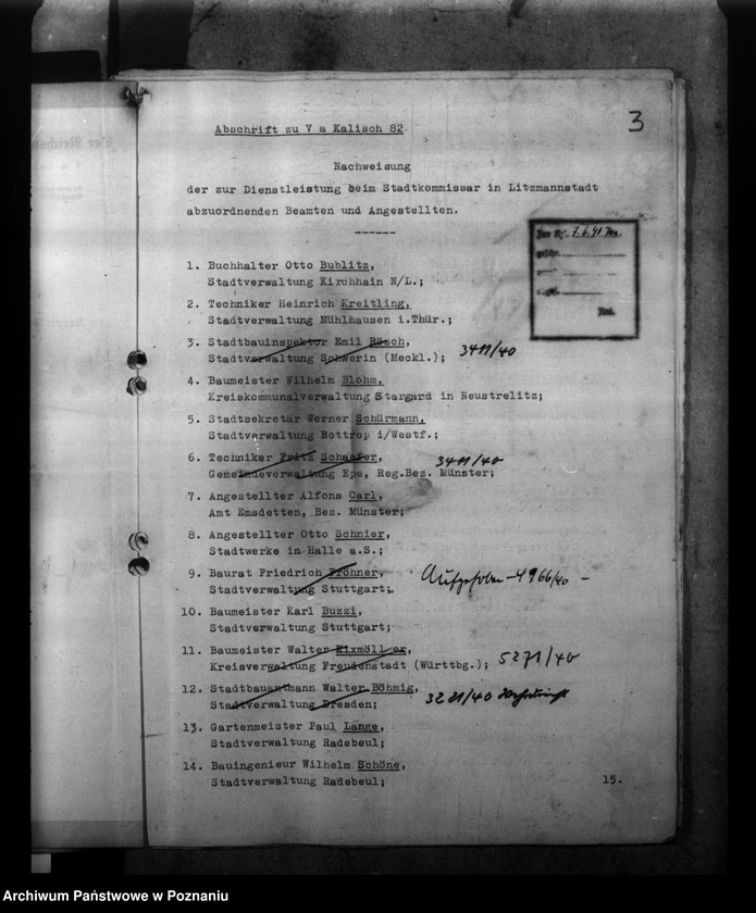 Obraz 7 z jednostki "Abordnungen der Beamten"