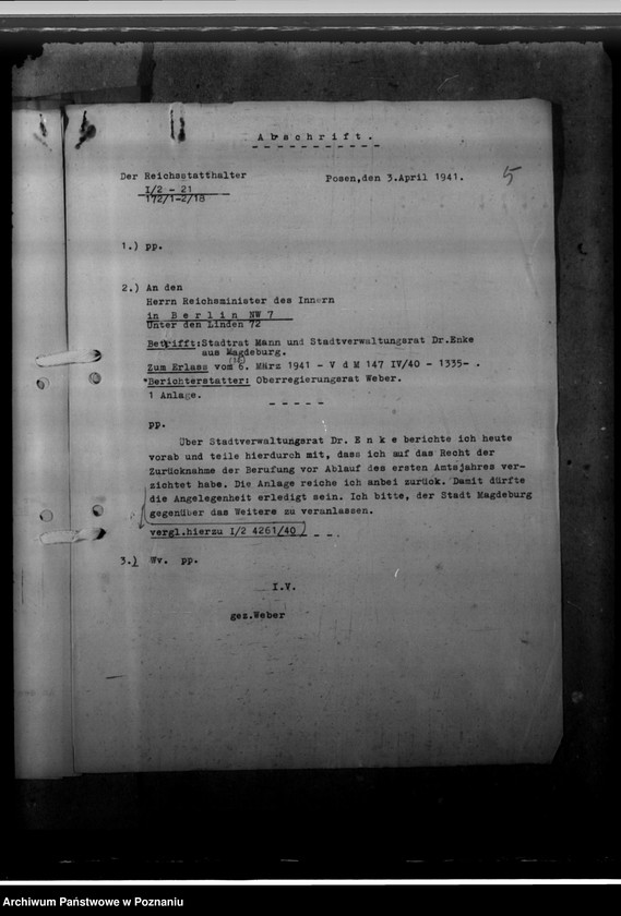 Obraz 9 z jednostki "Mann, Stadtrat; Enke, Stadtrat"