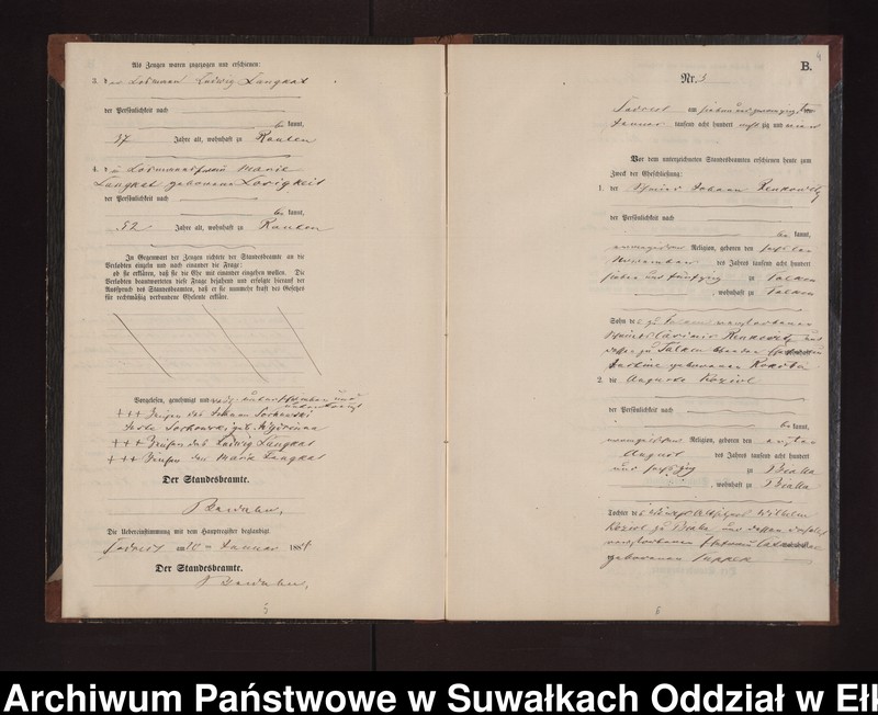 image.from.unit.number "Heiraths-Neben-Register des Preussischen Standes-Amtes Neuhoff Kreis Loetzen"