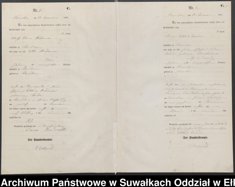 image.from.unit.number "Sterbe-Haupt-Register des Königlich Preussischen Standes-Amtes Belzonzen Kreis Johannisburg"