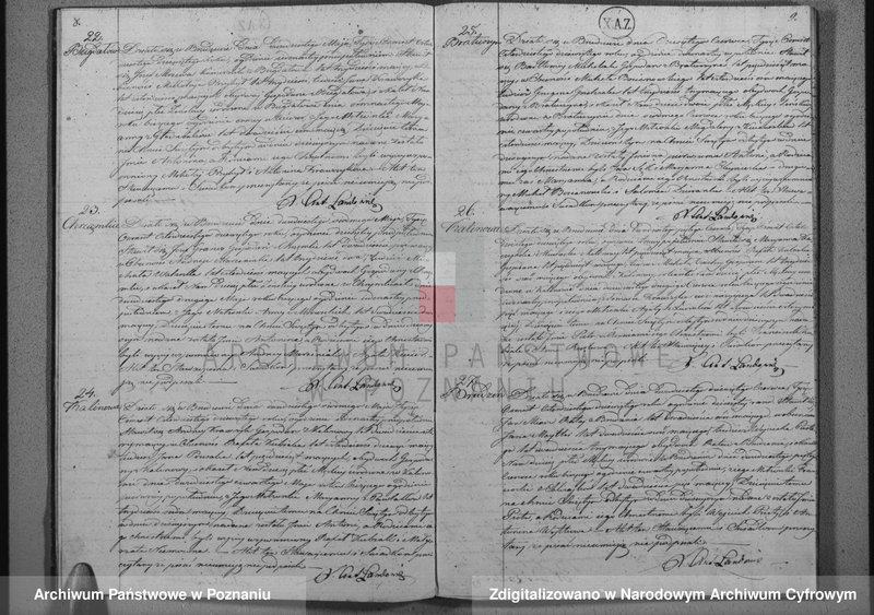Obraz 7 z jednostki "Akta urodzeń, małżeństw i zgonów"