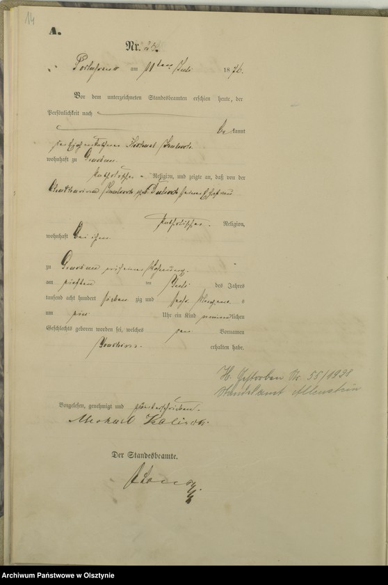 image.from.unit.number "Geburts-Haupt-Register Nr 11 - 53"