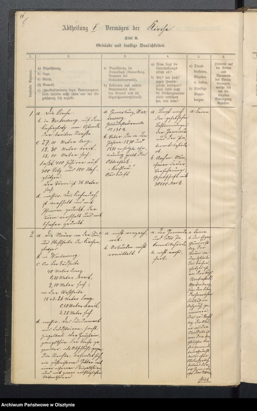 image.from.unit.number "Lagerbuch der evangelischen Kirchengemeinde Wartenburg"