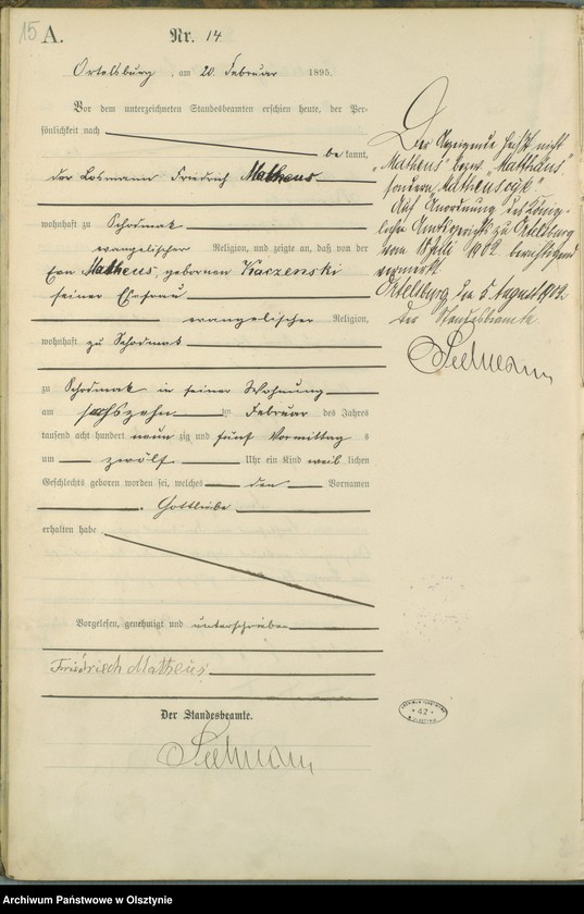 image.from.unit.number "Geburts-Haupt-Register Nr 1 - 95"