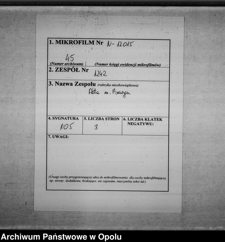 image.from.unit.number "Propozycje mistrzów murarskich (Lorenztz Gunther z Wrocławia, Jacob Pawer, książęcy mistrz murarski i Jacob mistrz miejski) dotyczące budowy zamku brzeskiego,"
