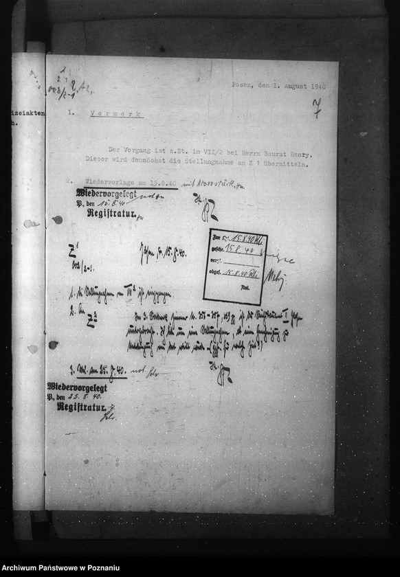 Obraz 11 z jednostki "Inanspruchnahme der Gebäude Felix- Dahn- Platz 13 - 15"