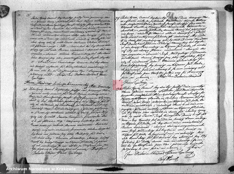 Obraz 12 z jednostki "Księga Aktow Urodzenia i Uznania parafii S Floryana na Rok 1835"