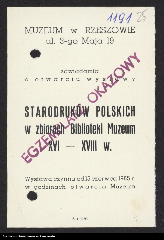 Obraz 6 z kolekcji "Muzeum Okręgowe w Rzeszowie"