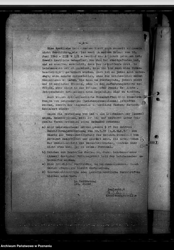 Obraz 6 z jednostki "Bestattung menschlicher Leichen. Überwachung der Lager des Bundes Deutscher Mädel. Bekämpfung der Verlausung. Typhussonderermittlung"