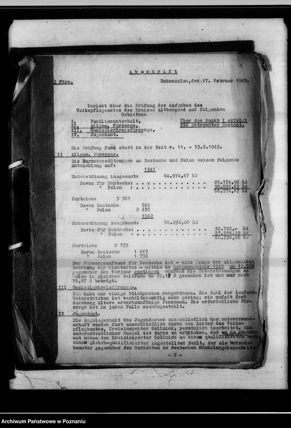 Obraz 5 z jednostki "Prüfung der Volkspflege und Jugendämter durch das Staatliche Gemeindeprüfungsamt."