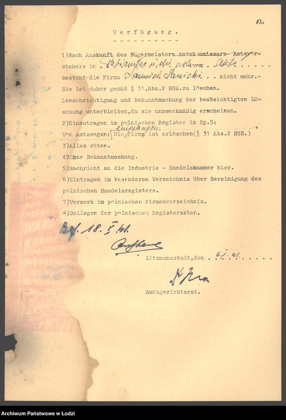 Obraz 14 z jednostki "Samuel Sinicki- sprzedaż opałowego drzewa i farbiarnia"