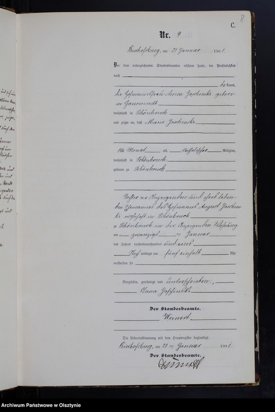 image.from.unit.number "Sterbe-Neben-Register Nr 1 - 134"