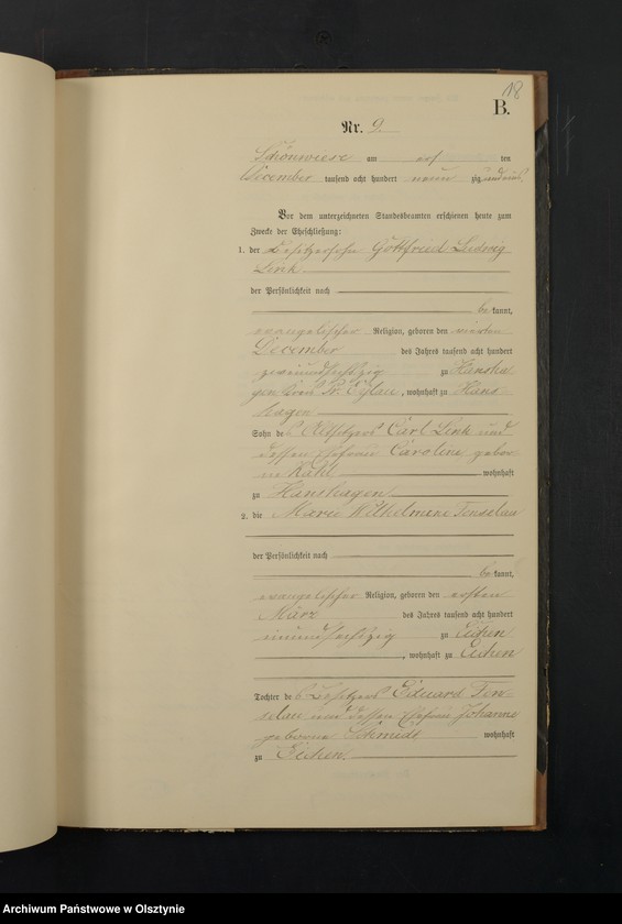 image.from.unit.number "Heiraths-Neben-Register Nr 1 - 9"