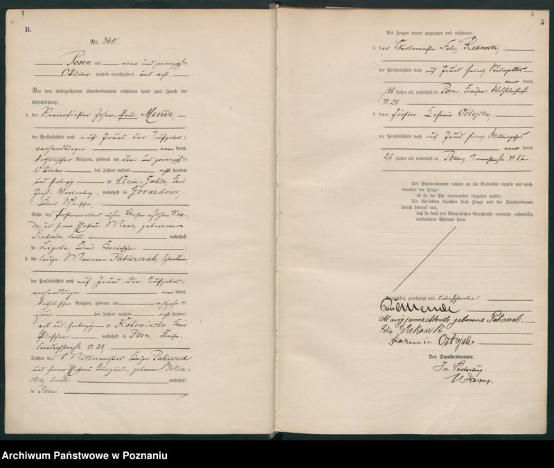 Obraz 5 z jednostki "Księga miejscowa małżeństw tom II [Rejestr główny małżeństw]"