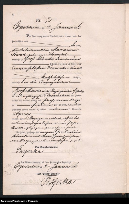 Obraz 5 z jednostki "Księga urodzeń"