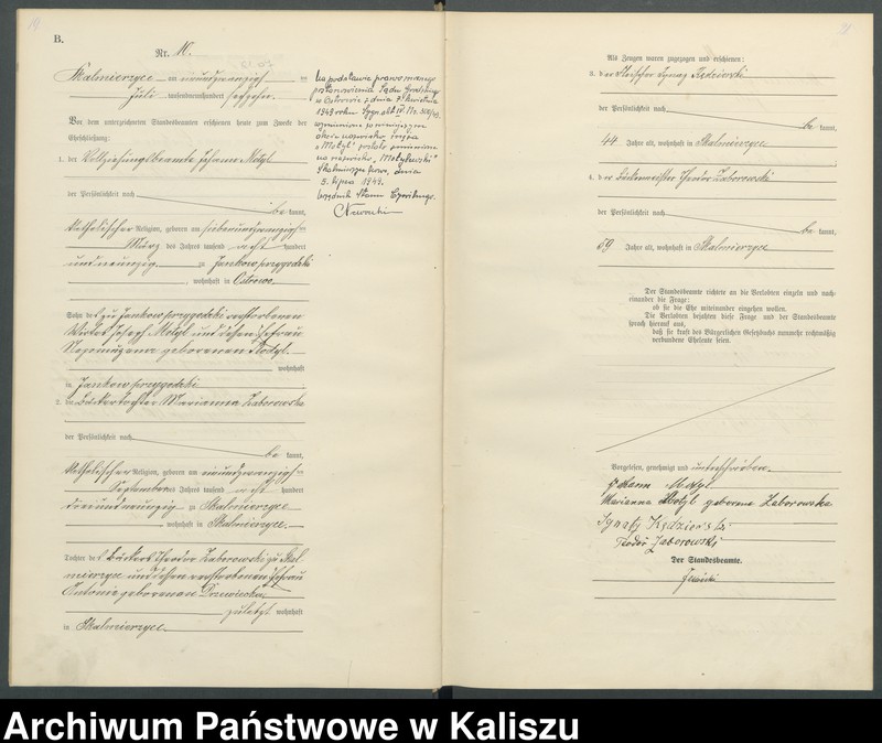 Obraz 14 z jednostki "[Księga małżeństw]"