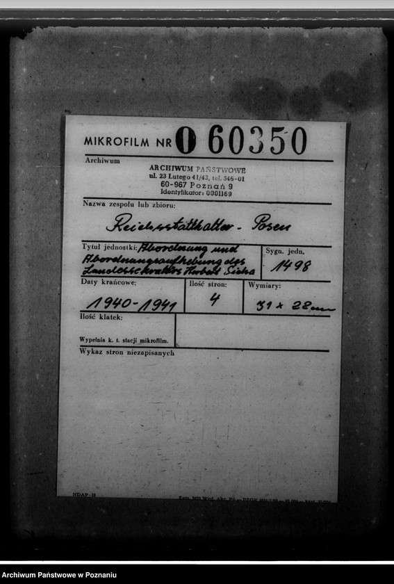 Obraz 2 z jednostki "Abordnung und Abordnungsaufhebung des Landessekretärs Herbert Sicha"