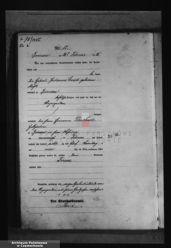 image.from.unit.number "[Pierwopis aktów urodzeń z 1885 roku]."