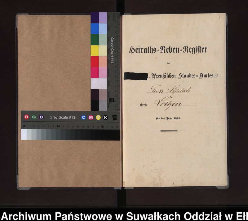 image.from.unit.number "Heiraths-Neben-Register des Preussischen Standes-Amtes Gross Stürlack Kreis Loetzen"