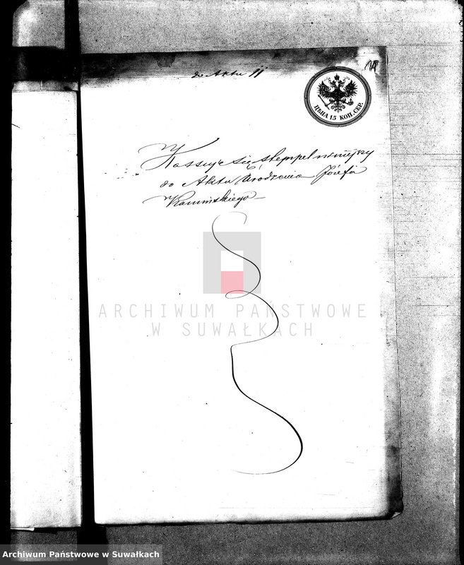 Obraz 15 z jednostki "Annexa do Akt Zaślubionych parafii Sejneńskiej z roku 1868 r."