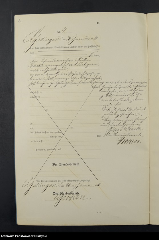 image.from.unit.number "Sterbe-Neben-Register Nr 1 - 27"