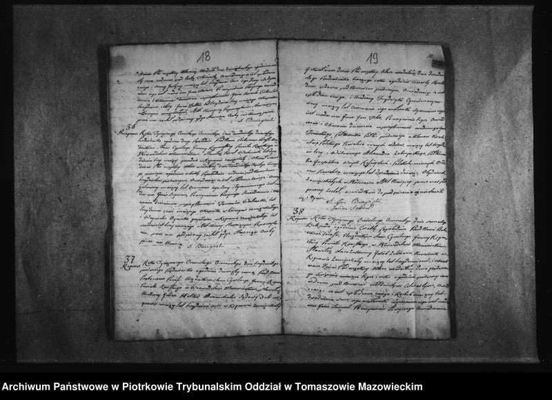 Obraz 15 z jednostki "Akta Stanu Cywilnego Gminy Regnowskiey na Rok 1818"