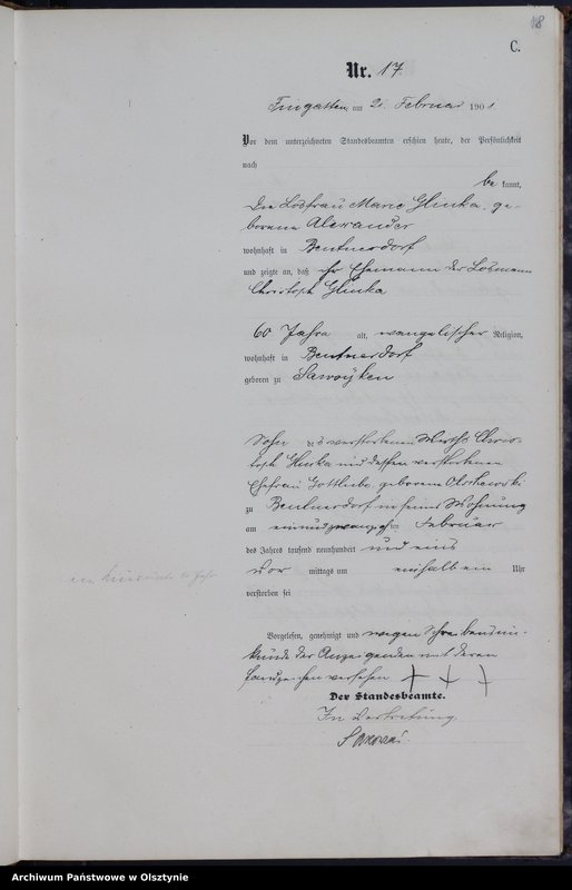 image.from.unit.number "Sterbe-Haupt-Register Nr 1 - 129"